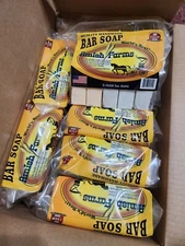 Amish Farm Bar Soap Bulk Lot 17 Packs 85 Huge Bars 5oz Each Made In USA In Hand