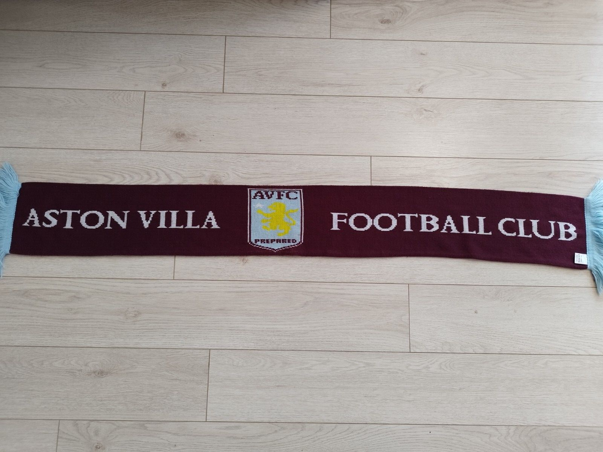 Sciarpa Ufficiale Aston Villa F.C. Hy-Pro – A Righe, Con Stemma Club, Tessuto Morbido E Resistente, Per I Veri Tifosi
