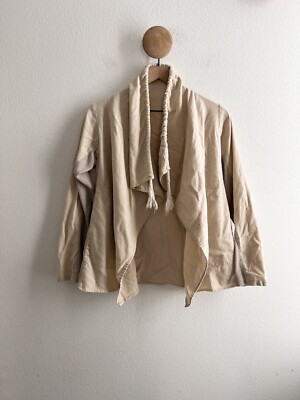 Hannah Lavery Capetown Open Linen Cardigan Jacket Size 6
