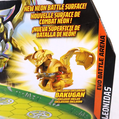 Bakugan Evo Battle Arena Neon BakuCores Leonidas 2 Cards Brawlers