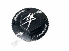 HAYABUSA BLACK CONTRAST CUT ENGRAVED KANJI 3D GAS CAP FOR 2004 SUZUKI HAYABUSA