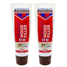 Pack Of 2  Ready Mixed Bartoline Brown Wood Filler 330 GM