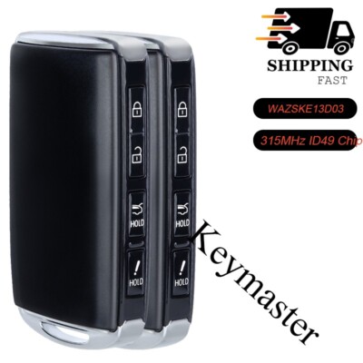 2X WAZSKE13D03 Smart Remote Key for Mazda 6 2019 2020 MX-5 MIATA 2021 2022 2023