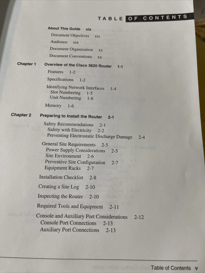 Cisco  3620 Router Installation and Configuration Guide Book - Image 3 of 4