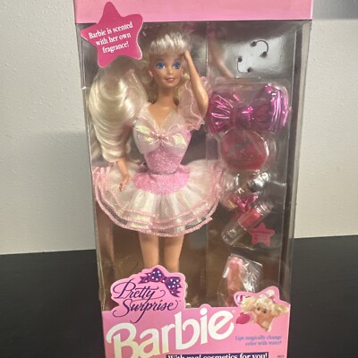 1991 Pretty Surprise Barbie Doll Cosmetics #9823 NRFB Mattel