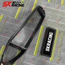 For Ford Mondeo Fusion 17-18 Carbon Fiber/Glossy Black Front Bumper Upper Grille