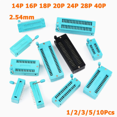 2.54mm IC Socket  Adaptor Solder Test Base Universal PCB 14 16 18 20 24 28 40Pin