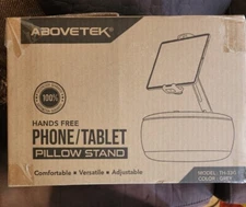 AboveTEK Tablet Pillow Holder for Bed, Hands-Free 360° Rotating Phone/iPad Stand