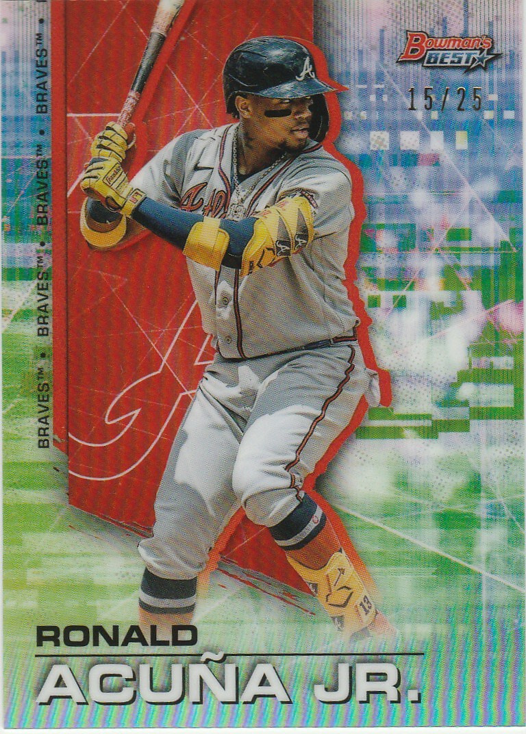 Ronald Acuna 2022 Bowman's Best Orange Refractor 15/25
