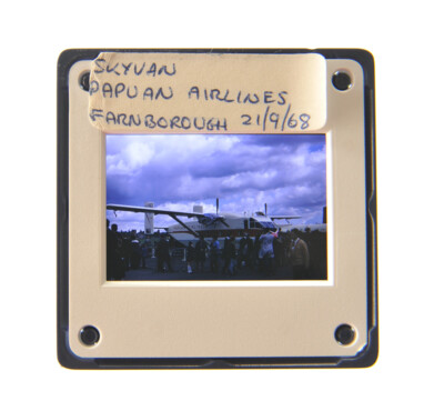 35MM SLIDE AIRCRAFT 1968 SHORT SC.7 SKYVAN PAPUAN AIRLINES/PATAIR F.BOROUGH A43