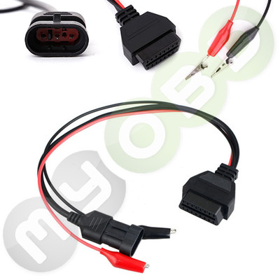 Für Alfa Fiat Lancia OBD 1 auf OBD 2 Diagnose Adapter 3 Pol. in TOP Qualität 