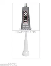 Craft Glue / Adhesive E6000 CLEAR PERMANENT Bond ~ 3.7 Oz & Tips ~ Various Qty