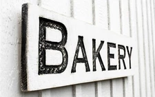 Horizontal Bakery Sign - Carved in a Solid Wood Board Rustic Distressed Kitchen