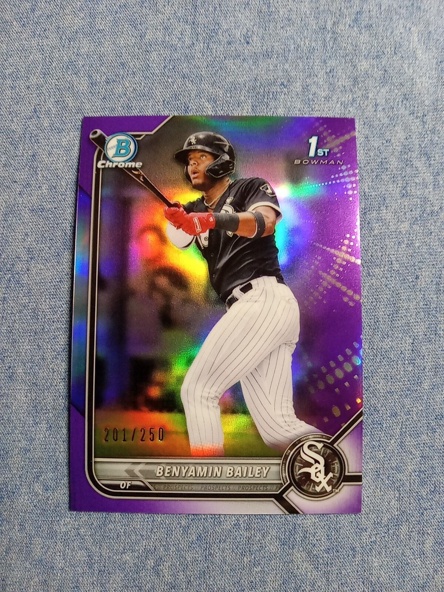 べんじゃみん! Benyamin Bailey Purple Refractor 201/250 1st Bowman Chrome Bowman