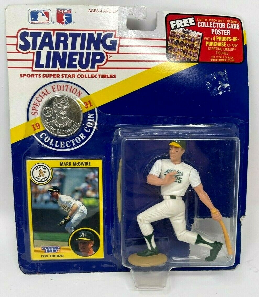 ☀MLB - MARK.McGWIRE/フィギュア 1991 Starting Lineup Mark McGwire Oakland A's Action Figure