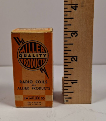 Vintage Radio Coil J.W. Miller Quality Products 455 KC