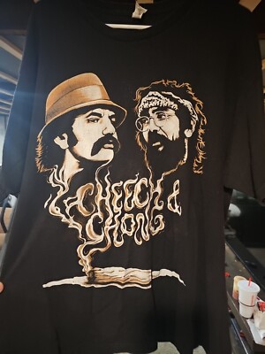 Cheech And Chong Black T-Shirt. Men's XL Generic Brand Nwot