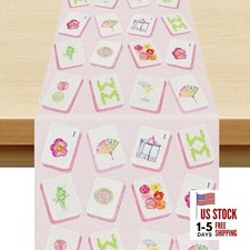 Mahjong Table Runner Mahjong Game Night Club Birthday Supply Celebration