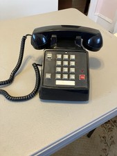 RadioShack ET-171 43-377A Corded Telephone Black Retro Pulse/Tone Hold Redial