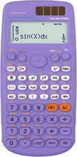 Scientific Calculators, Purple Math Calculator with 417 Function, Solar Battery