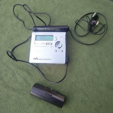 Sony MZ-R909 Silver Portable MiniDisc Player Recorder MD Walkman Playback Tested