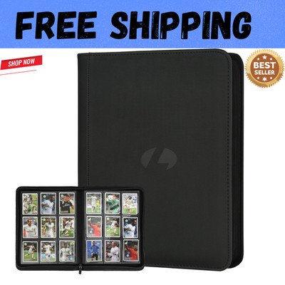 Trading Card Binder, Premium 9-Pocket Double Sided 540 Pocket PU Card Collect