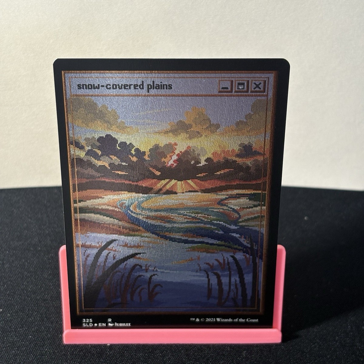Snow-Covered Lands (PixelSnowLands.jpg) Secret Lair Drop FOIL set