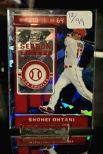 2020 PANINI CHRONICLES CONTENDERS OPTIC SHOHEI OHTANI HYPER PRIZM Blu /99 ANGELS