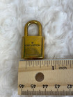 authentic Louis Vuitton LV luxury gold tone brass lock & key #307 match set work — photo 6