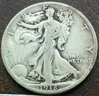 US 1918-D Walking Liberty Half Dollar  **