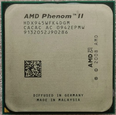AMD Phenom II X4 945 Socket AM3 CPU Processor 3.0Ghz Quad Core Desktop