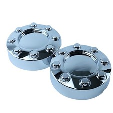 2PCS Chrome Wheel Center Cap for 2005-2018 F250 F350 SRW Pickup Truck, Single