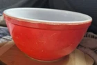 Vintage Pyrex Mixing Nesting Bowl Primary Red #402 1.5 QT Glossy 7 Inch Diameter