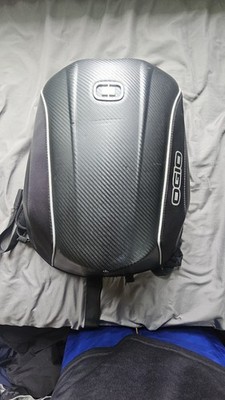 OGIO No Drag Mach 5 Motorcycle Backpack Black Carbon Fiber Aerodynamic Bag