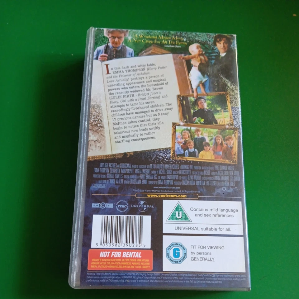 Nanny McPhee VHS Emma Thompson Colin Firth Video TESTED - Image 2 of 3