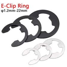 E-Clip Ring Snap Retaining Circlip Stainless Steel/65 Manganese Steel Fasteners