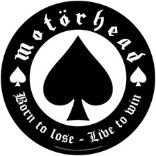 Motorhead Back Patch Born to Lose Live to Win New Official Circular 28.5cm Size