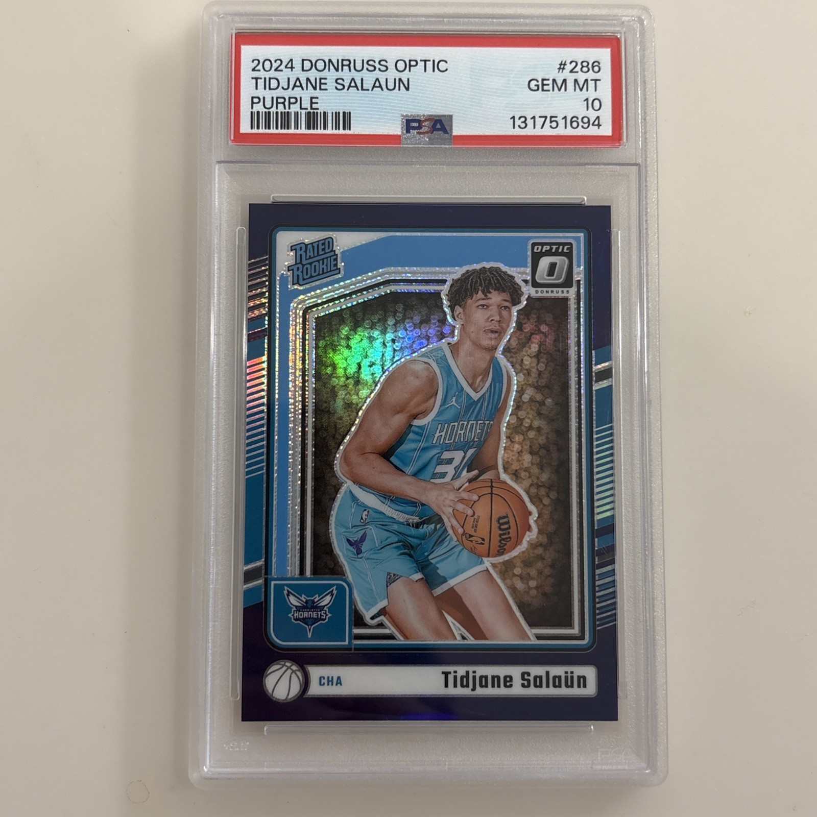 2024-25 Optic Tidjane Salaun #286 Purple