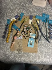 14 Pc Jewelry Making Bead Strands Loose Beads Mixed Lot Read For All