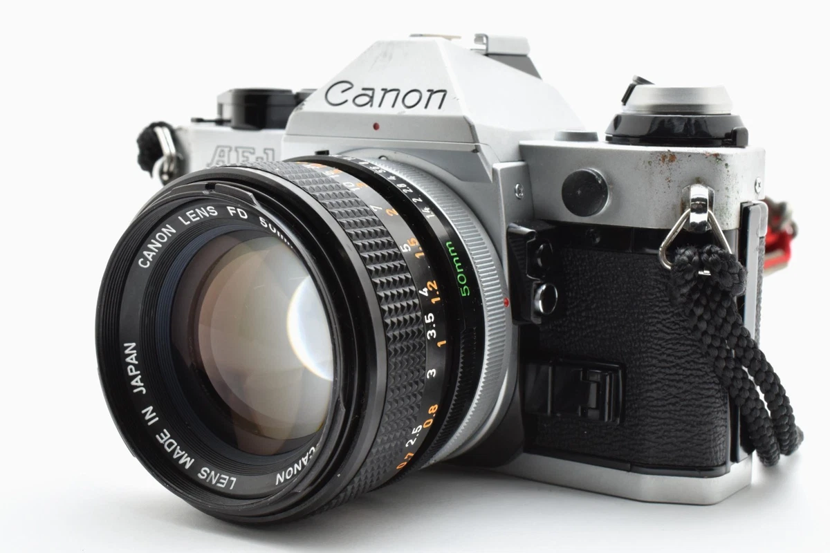 [CASI COMO NUEVO] Canon AE-1 Programa Plata SLR 50mm F/1.4 SSC Lente Cámara Fotográfica JAPÓN