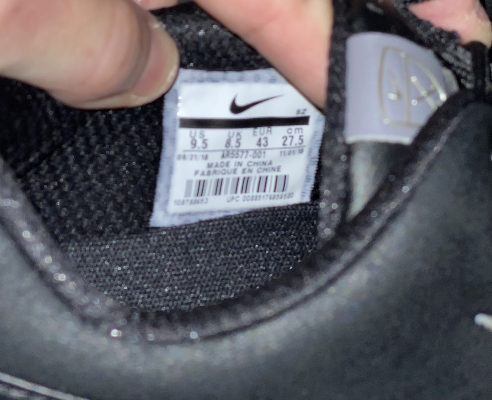 NIKE Air Zoom Victory Pro Black Metallic Pewter Golf Shoes Cleats Mens Sz 9.5 10 thumbnail 7