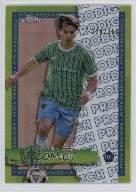 2024 Topps Chrome MLS Pitch Prodigies Rose Gold /250 Cody Baker Rookie RC