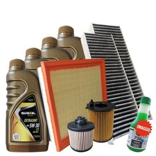 Kit Tagliando Per Peugeot 3008 II 1.6 BlueHdi 120 110 115 CV 4 Filtri Olio 5W30