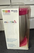 NEW Munchkin Miracle 360 Degree Stainless Steel Sippy Cup 10 oz PINK