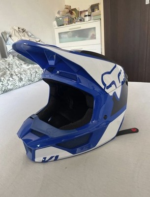 Fox V1 Revn Helm In Farbe Blau Top Zustand Gr Siehe Bilder Gemacht Für Motorcros