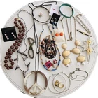 20 Pieces VINTAGE COSTUME JEWELRY LOT ECLECTIC CRAFTS MIX No Brands.   LYB0002