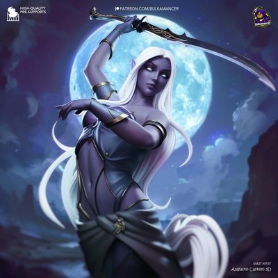 Eilistraee | Drow Goddess | UNPAINTED | 1/8 Scale Resin Kit |