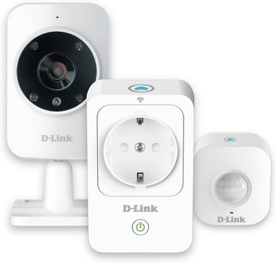 D-Link DCH-100KT System Sicherheit Zuhause, Wi-Fi, HD, Weiß