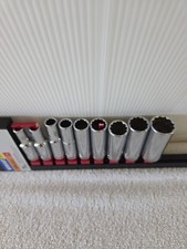 9 Piece Kobalt 38 Drive Deepwell 12point Sae Socket Set