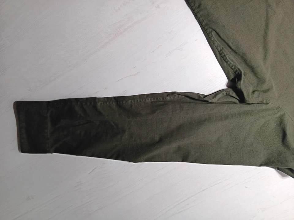 Apt. Camisa social masculina 9 Premier ajuste flexível GG grande verde escuro manga longa  - Imagem 4 de 4